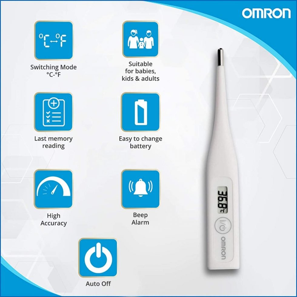 Omron MC 246 Digital Thermometer With Quick Measurement of